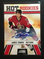 2010-11 Panini Score Hot Rookies Auto Jared Cowen #535 Senators